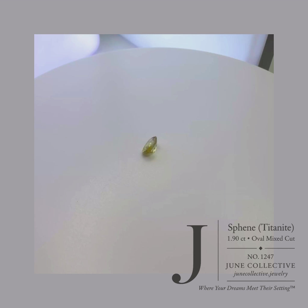 Natural Sphene 1.90 Ct Oval Cut