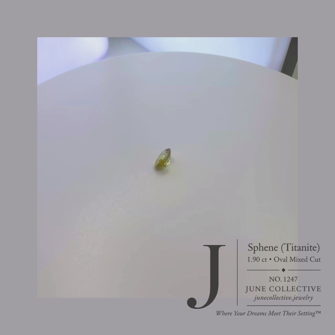 Natural Sphene 1.90 Ct Oval Cut