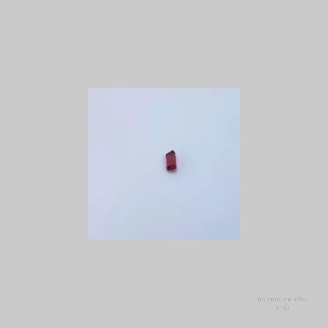 Pink Tourmaline 0.85ct Octagon Loose Gemstone