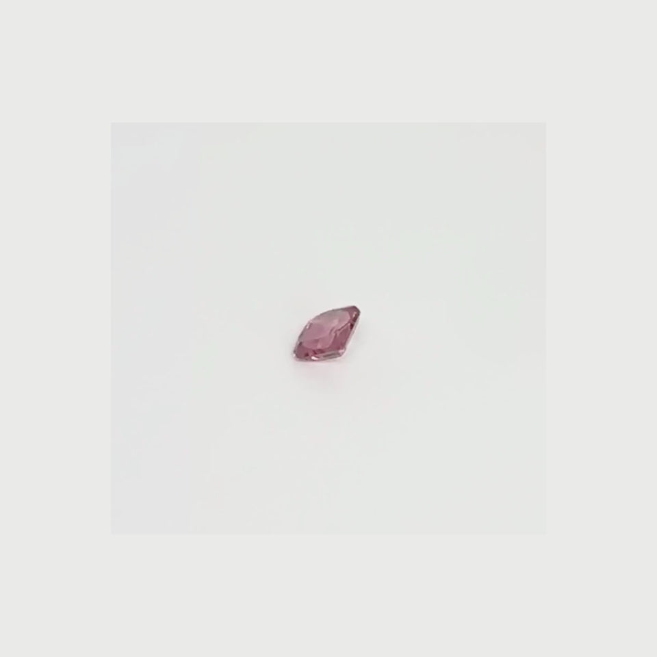 Natural Pink Tourmaline 0.95 ct Cushion Cut Loose Gemstone